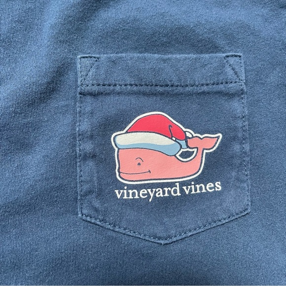 Vineyard Vines Christmas / Happy Holidays Long Sleeve Shirt Size Medium (12-14) - Picture 5 of 9